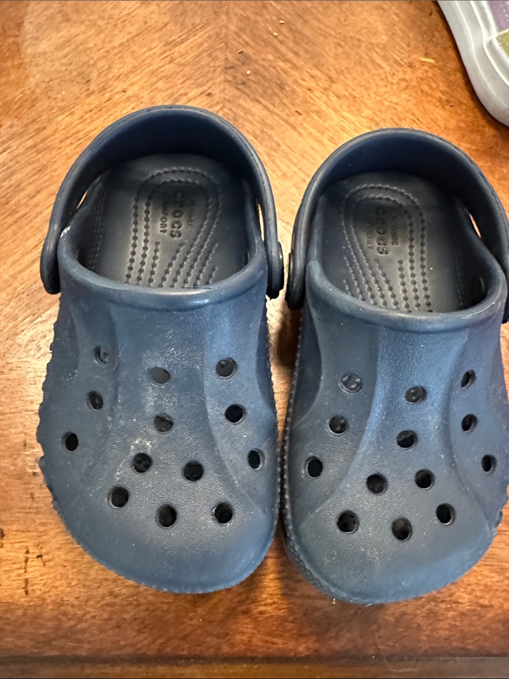 Crocs Kids Navy Clog Sandals - Comfortable Lightweight Slip-On
